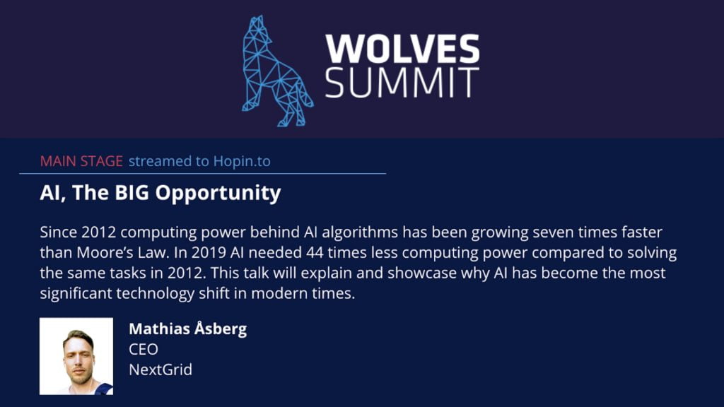 Mathias Asberg Wolf summit Artificial intelligence